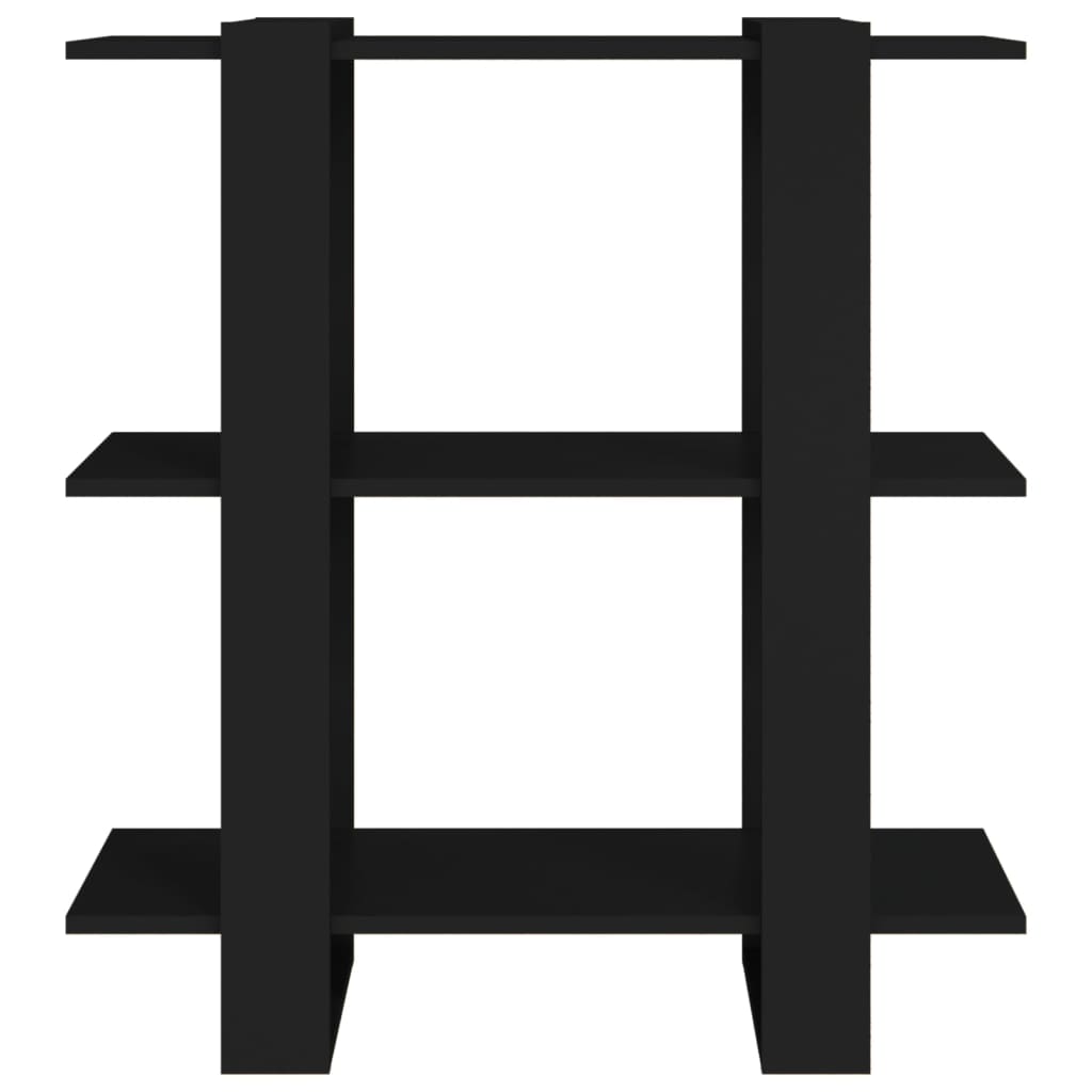 vidaXL Βιβλιοθήκη/Διαχωριστικό Χώρου Μαύρο 80 x 30 x 87 εκ.