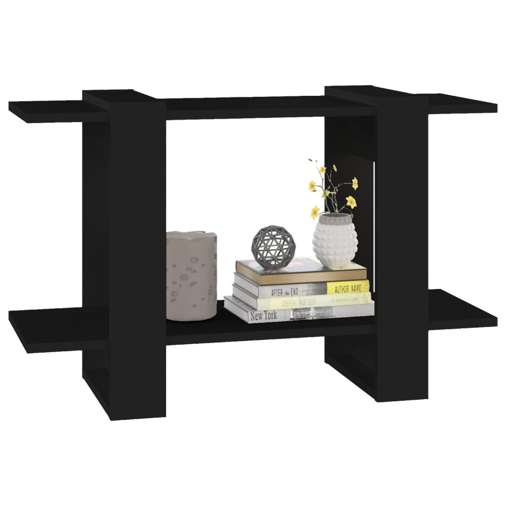 vidaXL Βιβλιοθήκη/Διαχωριστικό Χώρου Μαύρο 80 x 30 x 51 εκ.