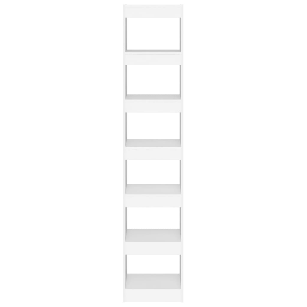 vidaXL Βιβλιοθήκη/Διαχωριστικό Χώρου Λευκό 40x30x198 εκ. Επεξ. Ξύλο