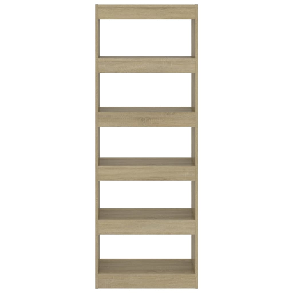 vidaXL Βιβλιοθήκη/Διαχωριστικό Sonoma Δρυς 80x24x192 εκ. Επεξ. Ξύλο