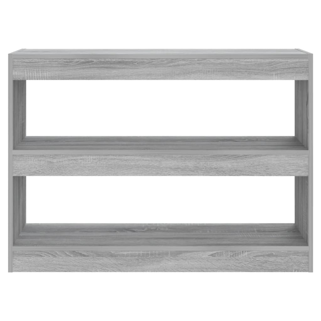 vidaXL Βιβλιοθήκη/Διαχωριστικό Χώρου Γκρι Sonoma 100x30x72 εκ.