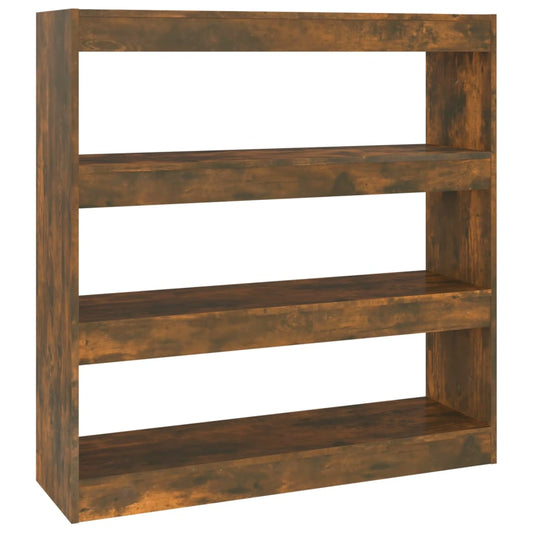 vidaXL Βιβλιοθήκη/Διαχωριστικό Χώρου Καπνιστή Δρυς 100 x 30 x 103 εκ.