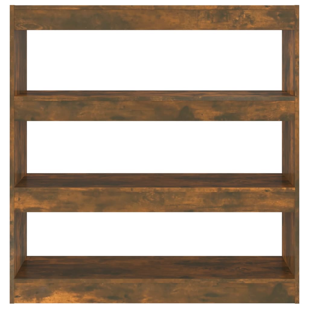 vidaXL Βιβλιοθήκη/Διαχωριστικό Χώρου Καπνιστή Δρυς 100 x 30 x 103 εκ.