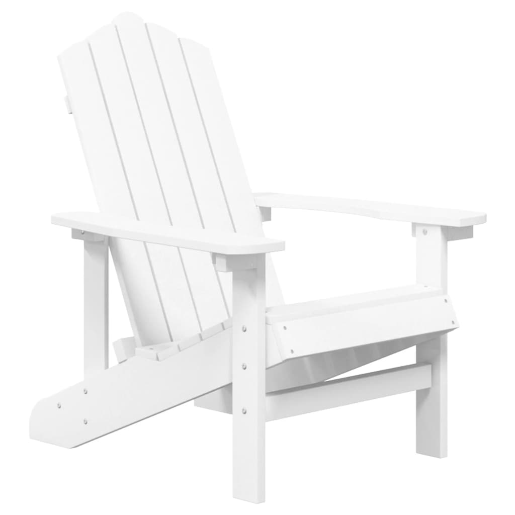 vidaXL Καρέκλες Κήπου Adirondack 2 τεμ. Λευκές από HDPE