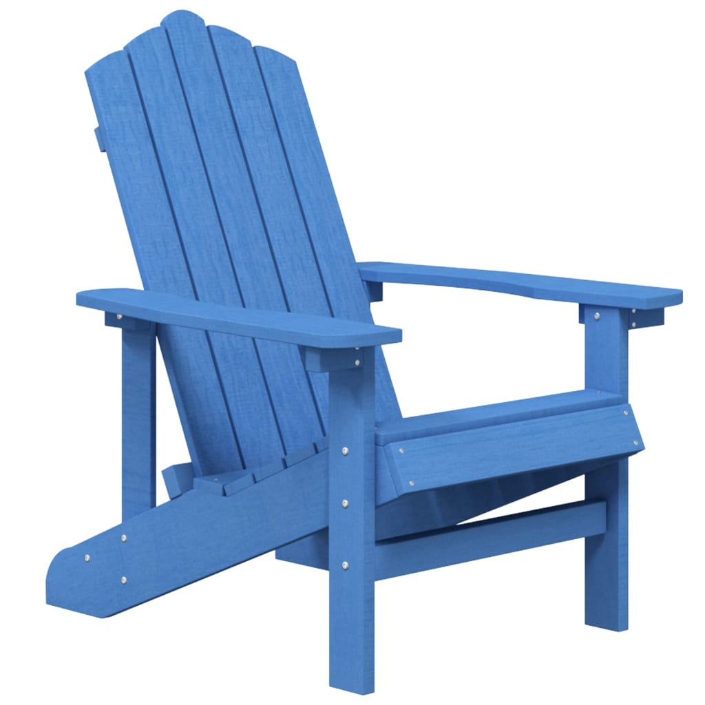 vidaXL Καρέκλες Κήπου Adirondack 2 τεμ. Γαλάζιες από HDPE