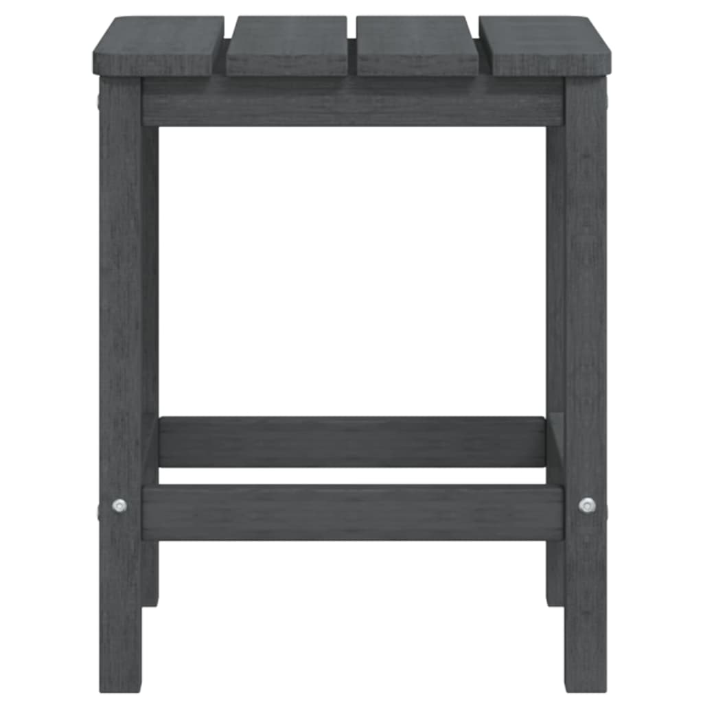 vidaXL Καρέκλες Κήπου Adirondack Ανθρακί από HDPE με Τραπεζάκι