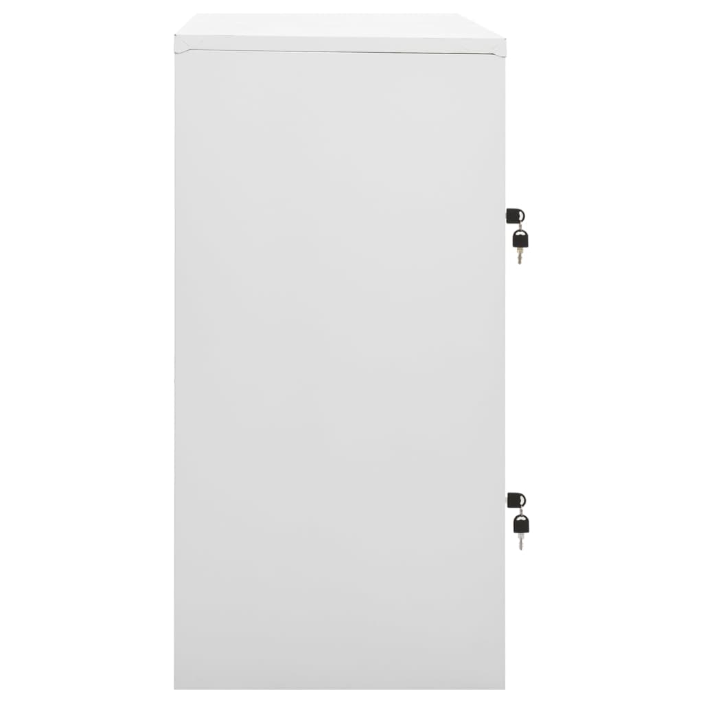 vidaXL Φοριαμοί 2 τεμ. Ανοιχτό Γκρι/Μπλε 90 x 45 x 92,5 εκ. Ατσάλινοι