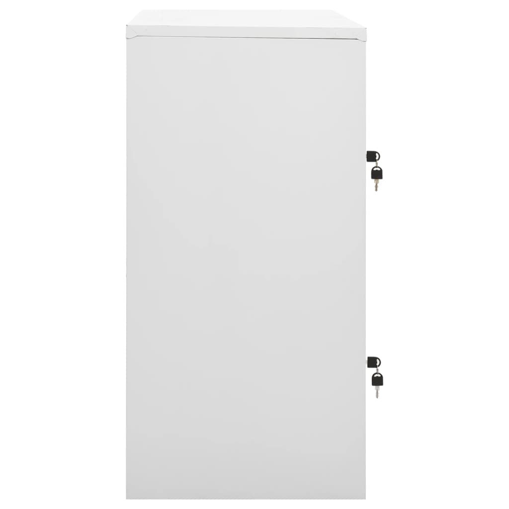 vidaXL Φοριαμοί 5 τεμ. Ανοιχτό Γκρι/Πράσινο 90x45x92,5 εκ. Ατσάλινοι