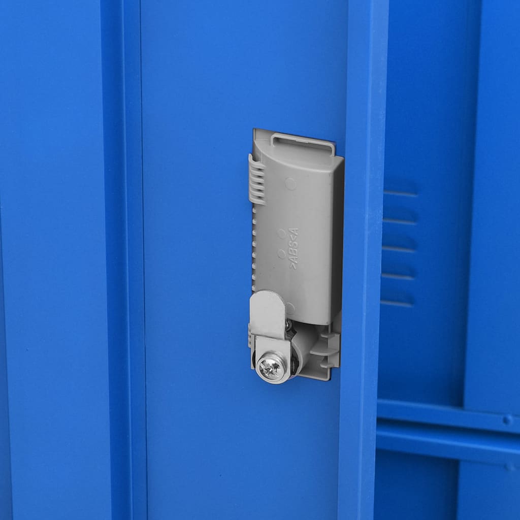 vidaXL Φοριαμοί 5 τεμ. Ανοιχτό Γκρι/Μπλε 90 x 45 x 92,5 εκ. Ατσάλινοι