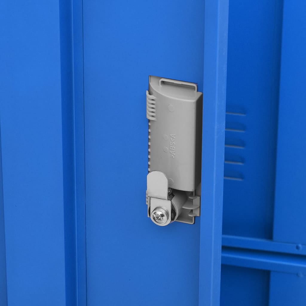 vidaXL Φοριαμοί 2 τεμ. Ανοιχτό Γκρι/Μπλε 90 x 45 x 92,5 εκ. Ατσάλινοι