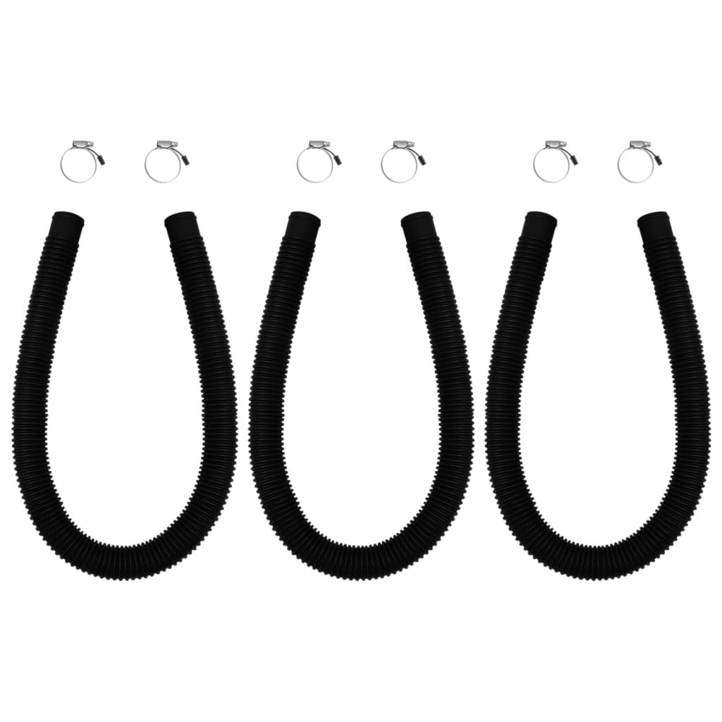 vidaXL Πάνελ Θέρμανσης Πισίνας Κυρτά Ηλιακά 3 τεμ. 72,5 x 46 εκ.