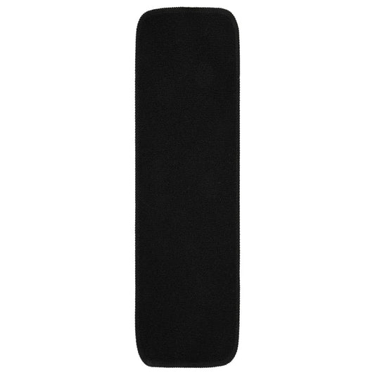 vidaXL Πατάκια Σκάλας Αντιολισθητικά Ορθογώνια 15 τεμ. Μαύρα 75x20 εκ.