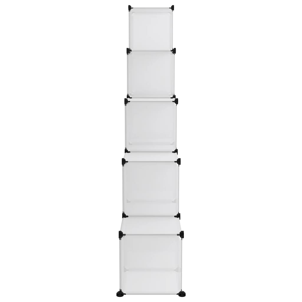 vidaXL Κύβοι Αποθήκευσης & Οργάνωσης 15 τεμ. Διάφανοι Πολυπροπυλένιο