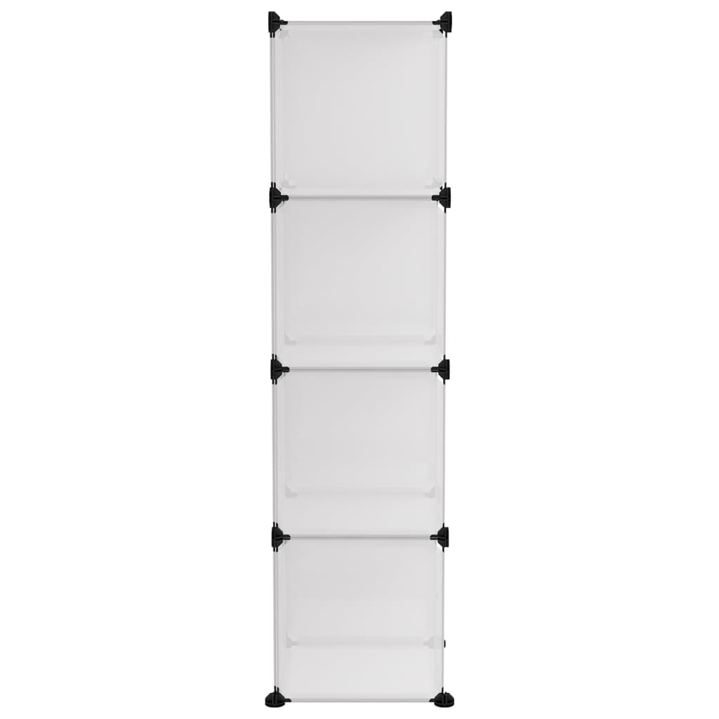 vidaXL Κύβοι Αποθήκευσης & Οργάνωσης 12 τεμ. Διάφανοι από Πολυπρ/λένιο