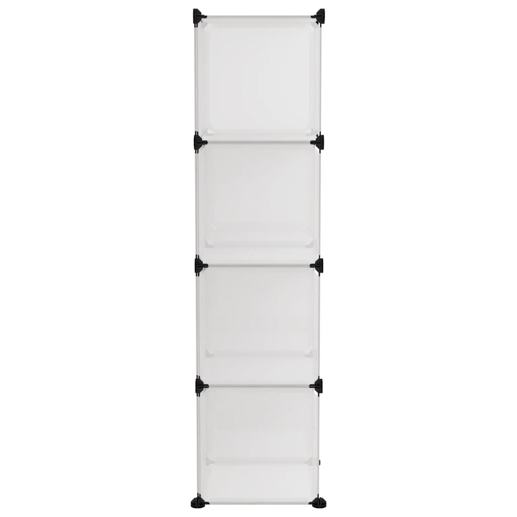 vidaXL Κύβοι Αποθήκευσης & Οργάνωσης 9 τεμ. Διάφανοι Πολυπροπυλένιο