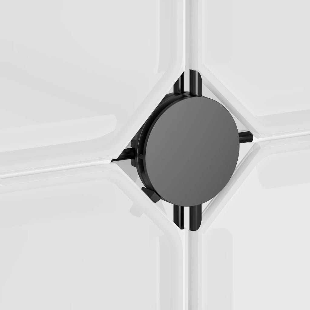 vidaXL Κύβοι Αποθ. & Οργάνωσης με Πόρτες 12 τεμ. Διάφανοι Πολυπρ/λένιο