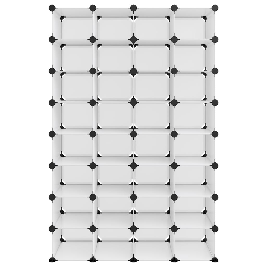 340559 vidaXL Παπουτσοθήκη Διαφανής 93x36,5x140 εκ. από Πολυπροπυλένιο