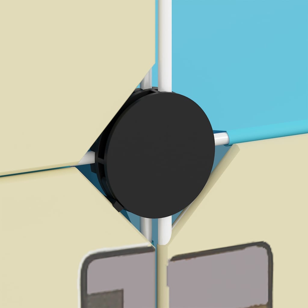 vidaXL Ντουλάπι Αποθήκευσης Παιδικό με 8 Κύβους Μπλε από Πολυπ/λένιο