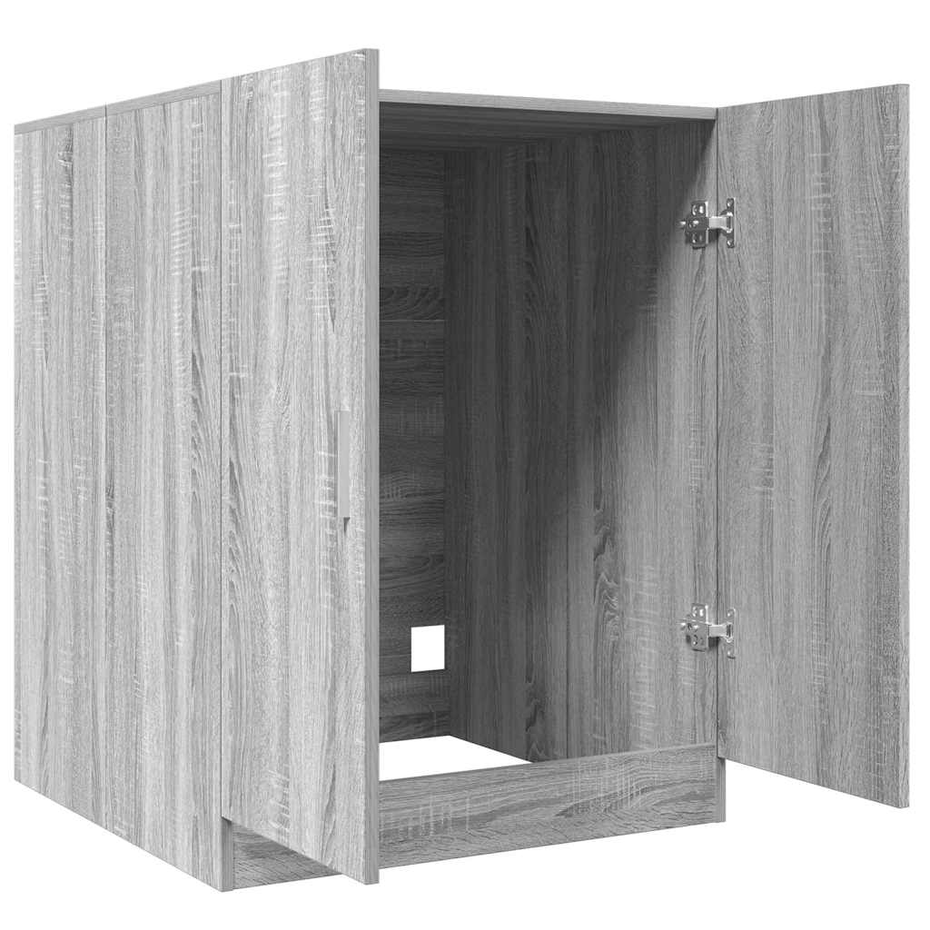 vidaXL Ντουλάπι Πλυντηρίου Γκρι Sonoma 71 x 71,5 x 91,5 εκ.