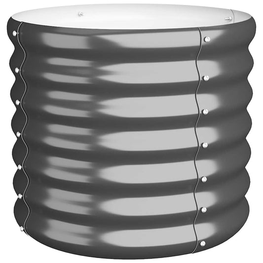 vidaXL Ζαρντινιέρα Ανθρακί 40x40x36 εκ. Γαλβανισμένος χάλυβας