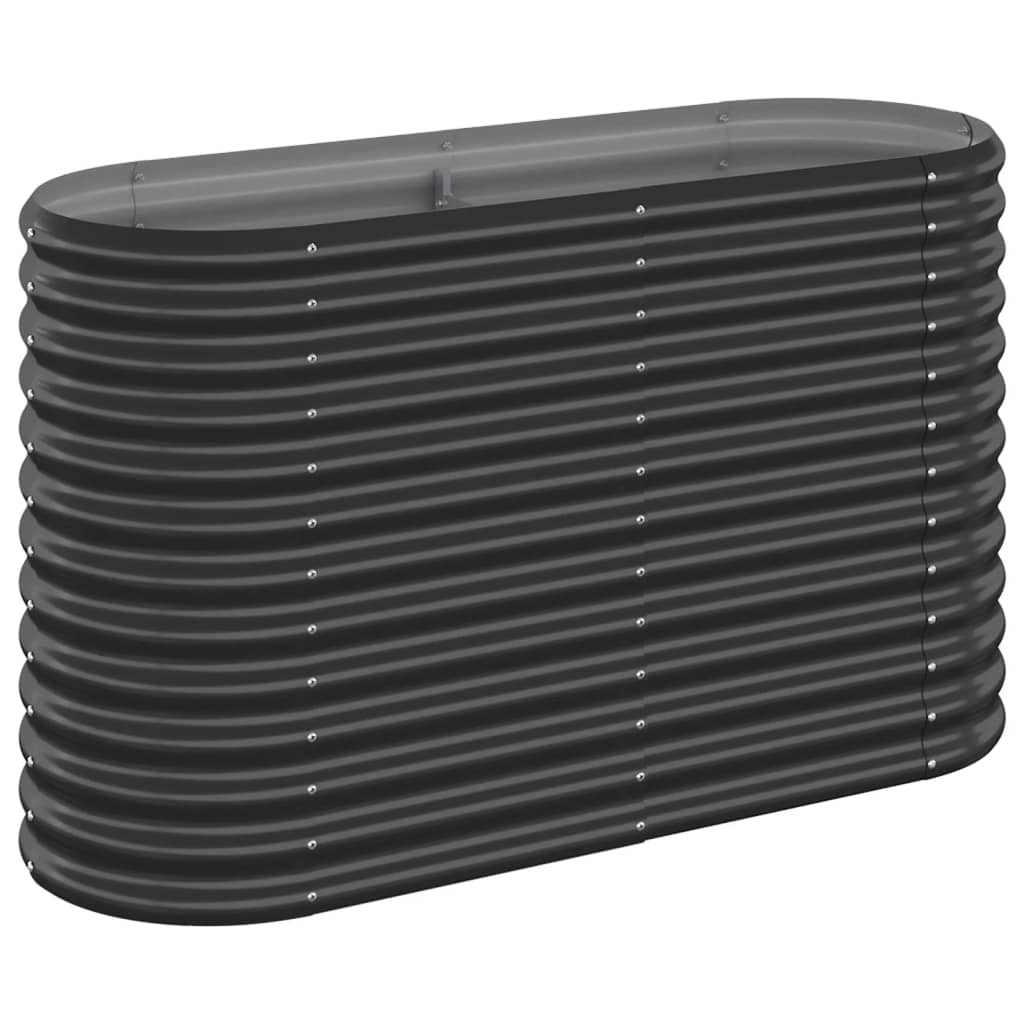 vidaXL Ζαρντινιέρα Ανθρακί 114x40x68 εκ Ατσάλι με Ηλεκτρ. Βαφή Πούδρας