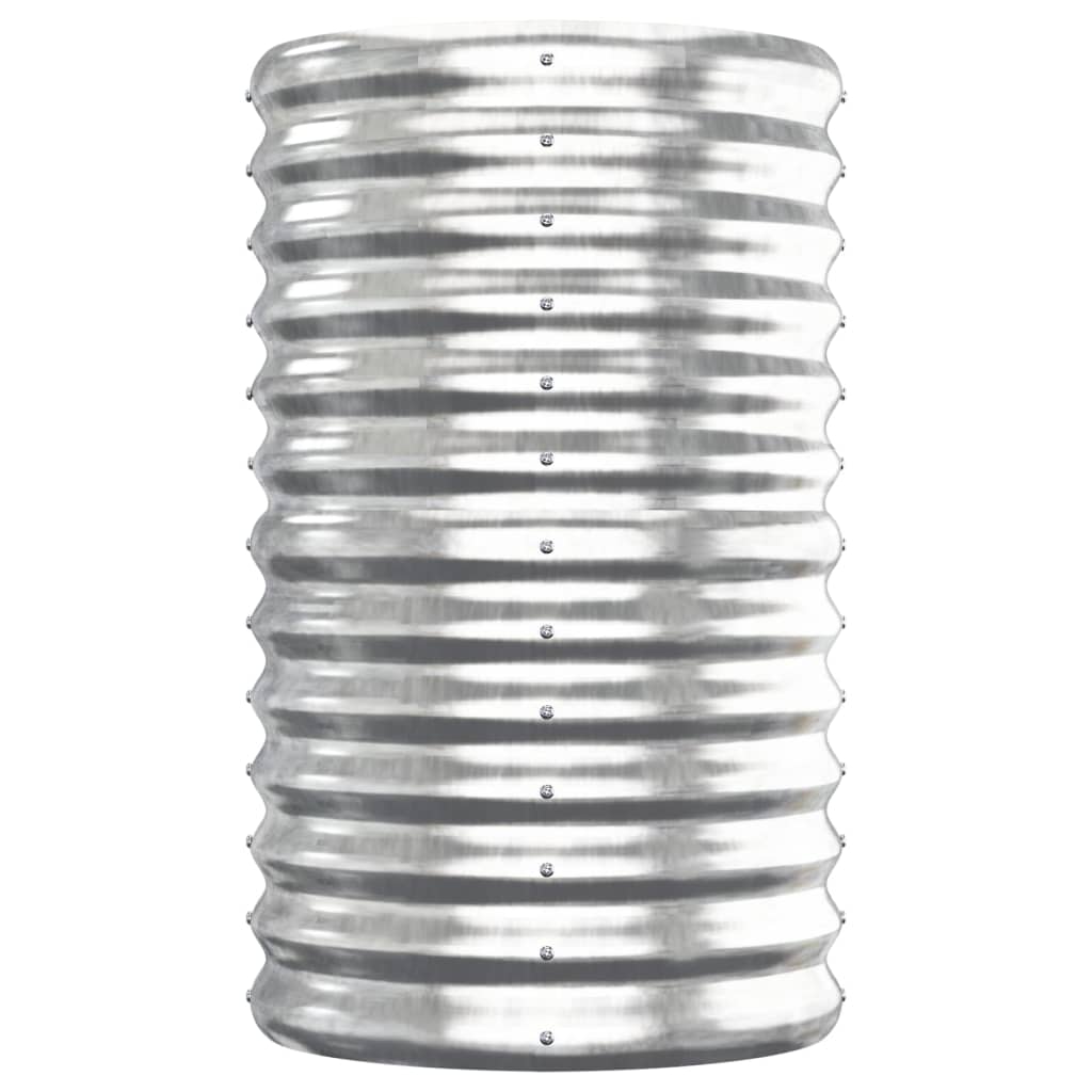 vidaXL Ζαρντινιέρα Ασημί 152x40x68 εκ. Γαλβανισμένος χάλυβας