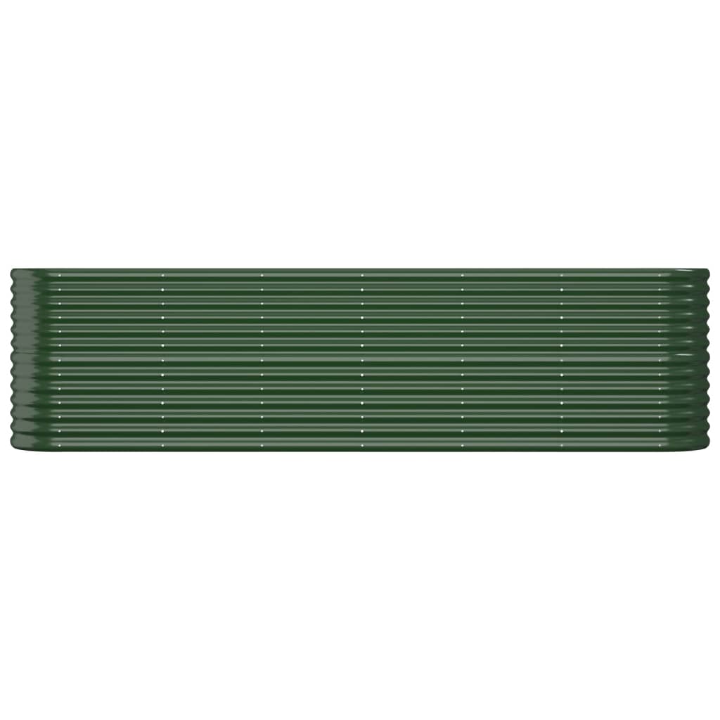vidaXL Ζαρντινιέρα Πράσινη 260x40x68 εκ Ατσάλι με Ηλεκτρ. Βαφή Πούδρας