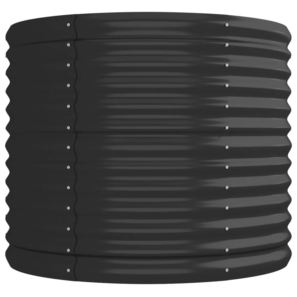 vidaXL Ζαρντινιέρα Ανθρακί 224x80x68 εκ Ατσάλι με Ηλεκτρ. Βαφή Πούδρας