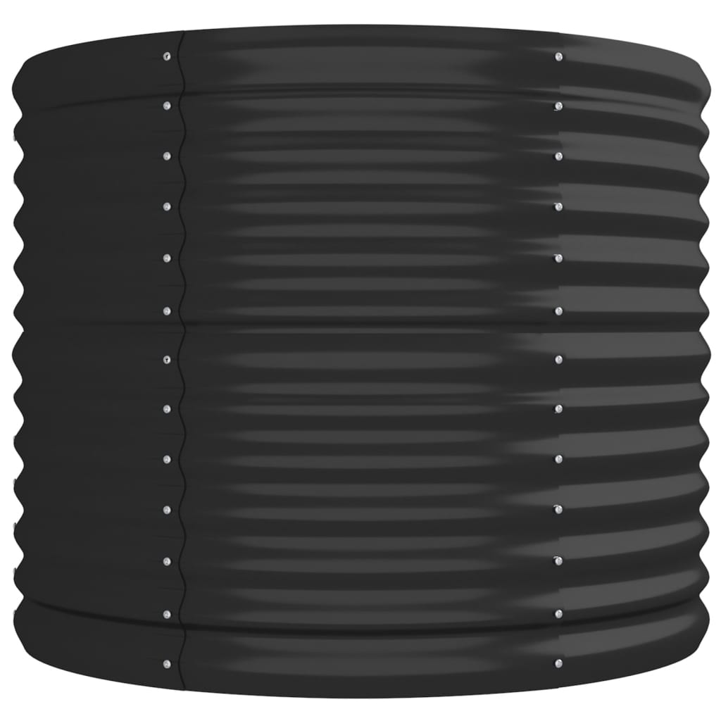 vidaXL Ζαρντινιέρα Ανθρακί 296x80x68 εκ Ατσάλι με Ηλεκτρ. Βαφή Πούδρας