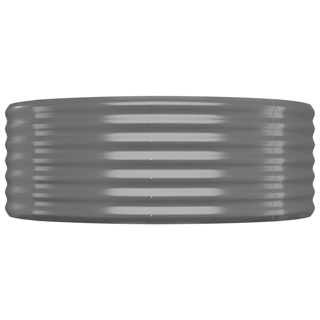 vidaXL Ζαρντινιέρα Γκρι 175x100x36 εκ. Ατσάλι με Ηλεκτρ. Βαφή Πούδρας