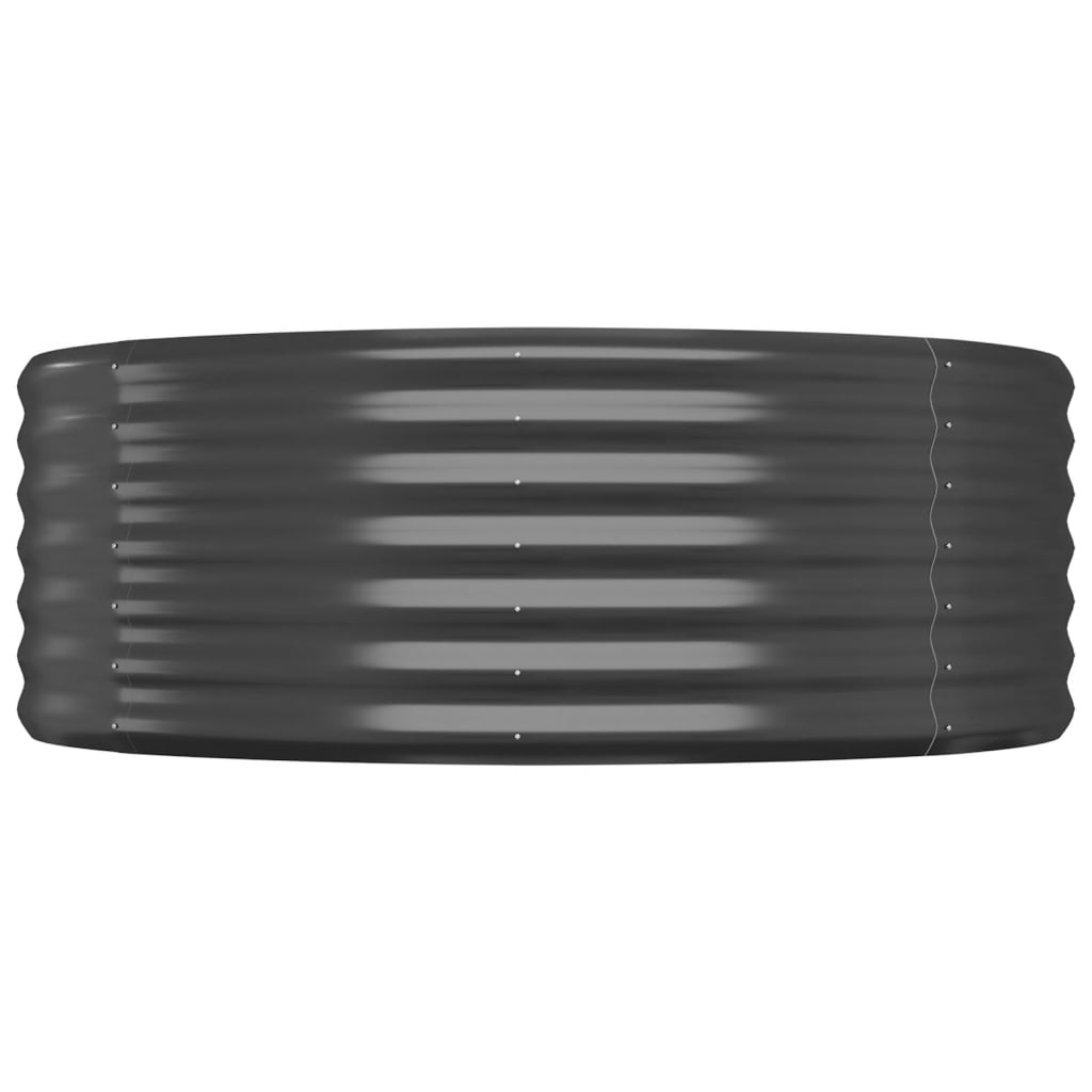 vidaXL Ζαρντινιέρα Ανθρακί 175x100x36εκ Ατσάλι με Ηλεκτρ. Βαφή Πούδρας