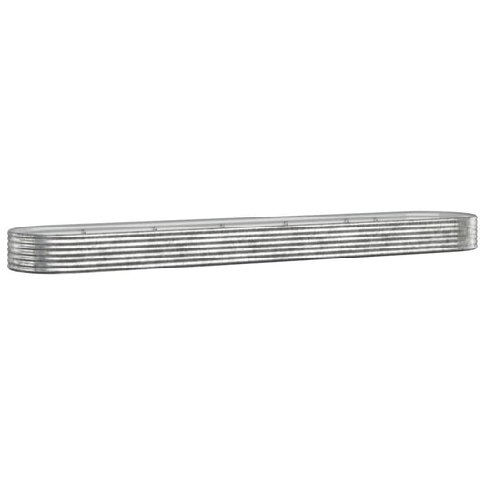 vidaXL Ζαρντινιέρα Ασημί 507x100x36 εκ. Γαλβανισμένος χάλυβας