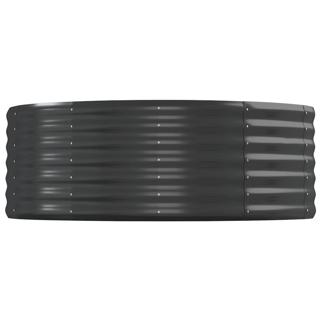 vidaXL Ζαρντινιέρα Ανθρακί 544x100x36εκ Ατσάλι με Ηλεκτρ. Βαφή Πούδρας