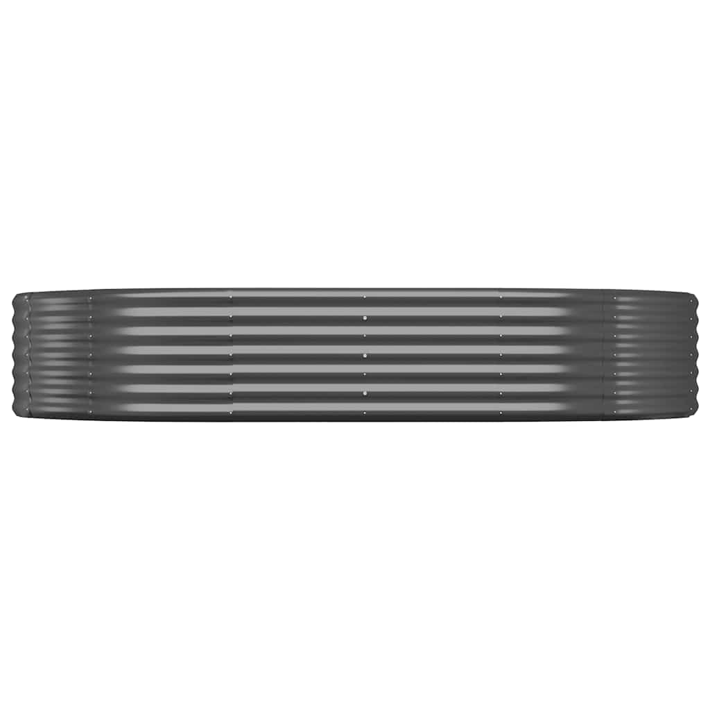 vidaXL Ζαρντινιέρα Ανθρακί 214x140x36εκ Γαλβανισμένος χάλυβας
