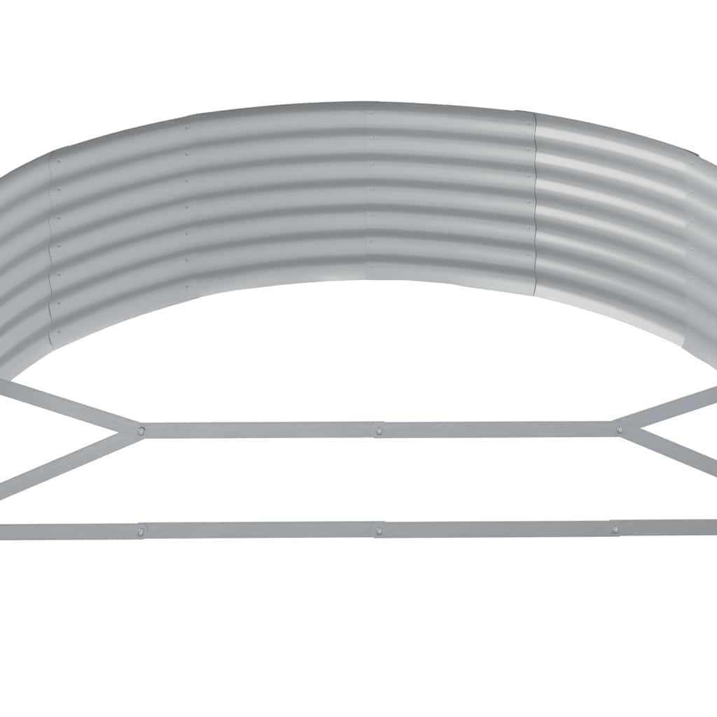 vidaXL Ζαρντινιέρα Ανθρακί 214x140x36εκ Γαλβανισμένος χάλυβας