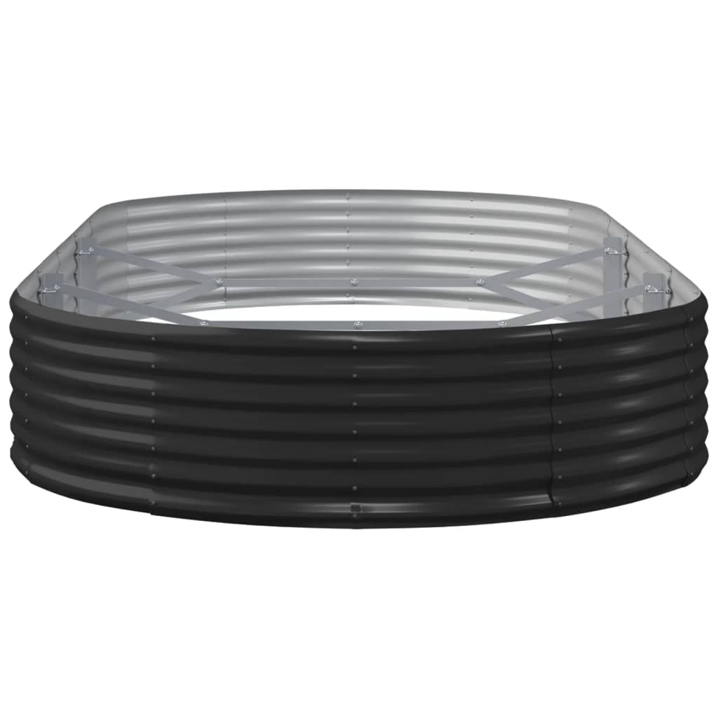 vidaXL Ζαρντινιέρα Ανθρακί 296x140x36εκ Ατσάλι με Ηλεκτρ. Βαφή Πούδρας