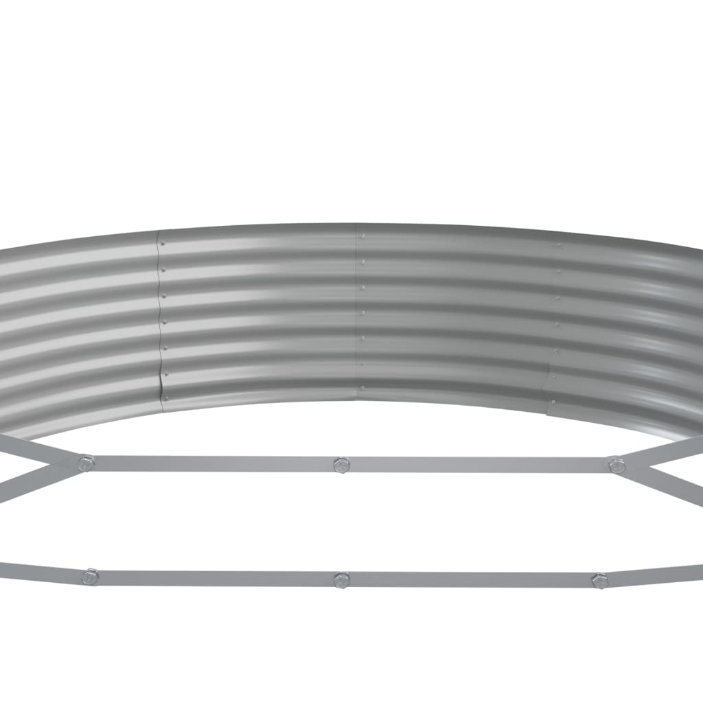 vidaXL Ζαρντινιέρα Πράσινο 523x140x36εκ. Γαλβανισμένος χάλυβας