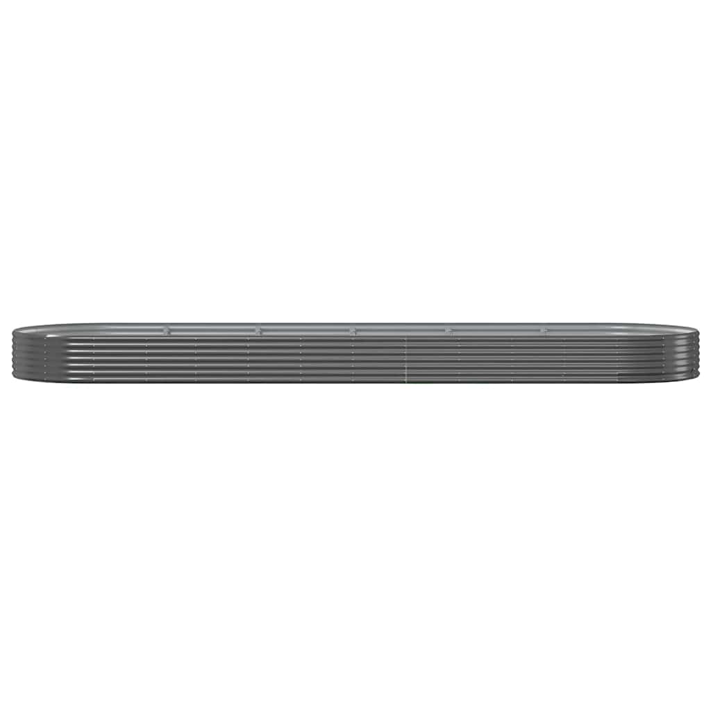 vidaXL Ζαρντινιέρα Ανθρακί 523x140x36εκ Γαλβανισμένος χάλυβας