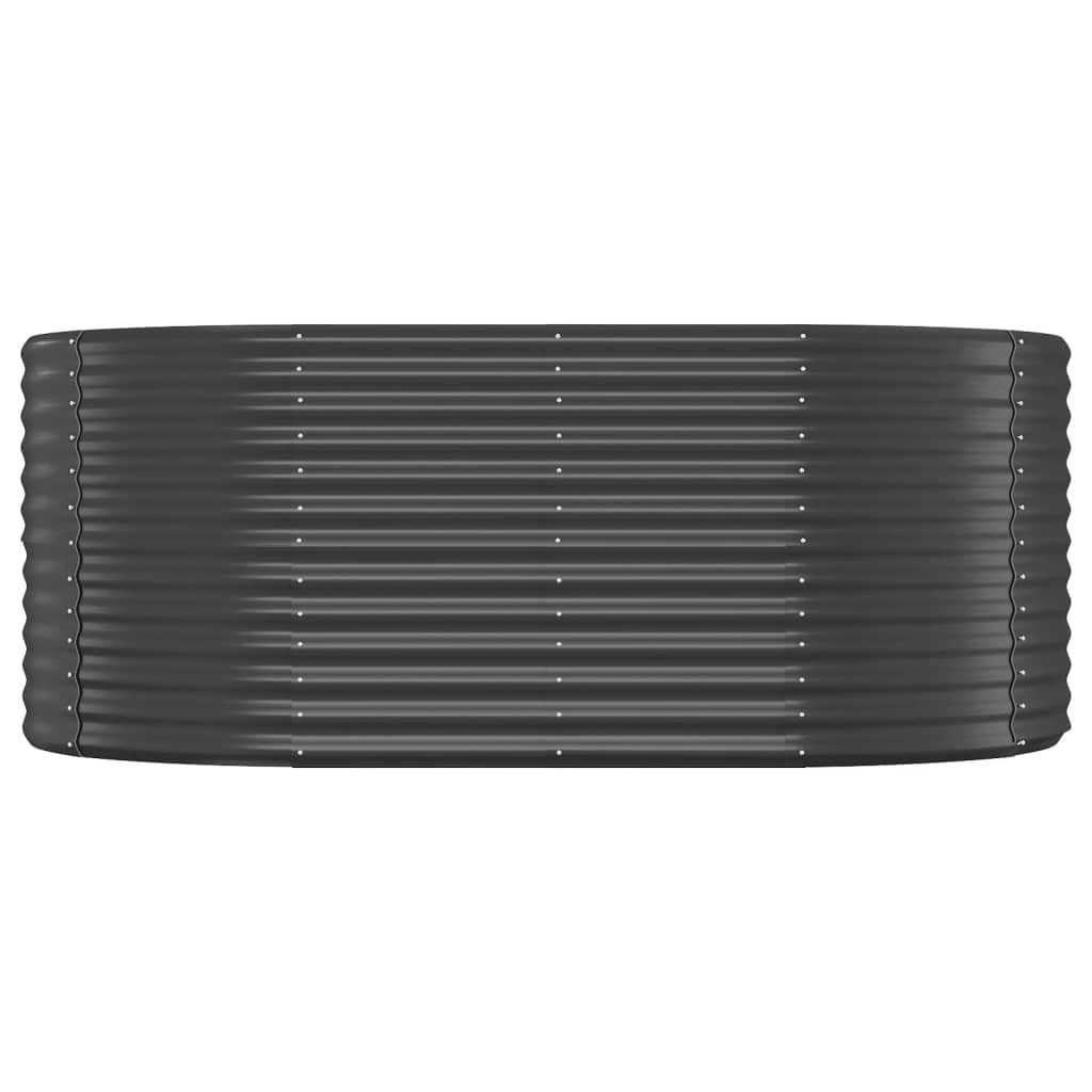 vidaXL Ζαρντινιέρα Ανθρακί 175x100x68εκ Ατσάλι με Ηλεκτρ. Βαφή Πούδρας