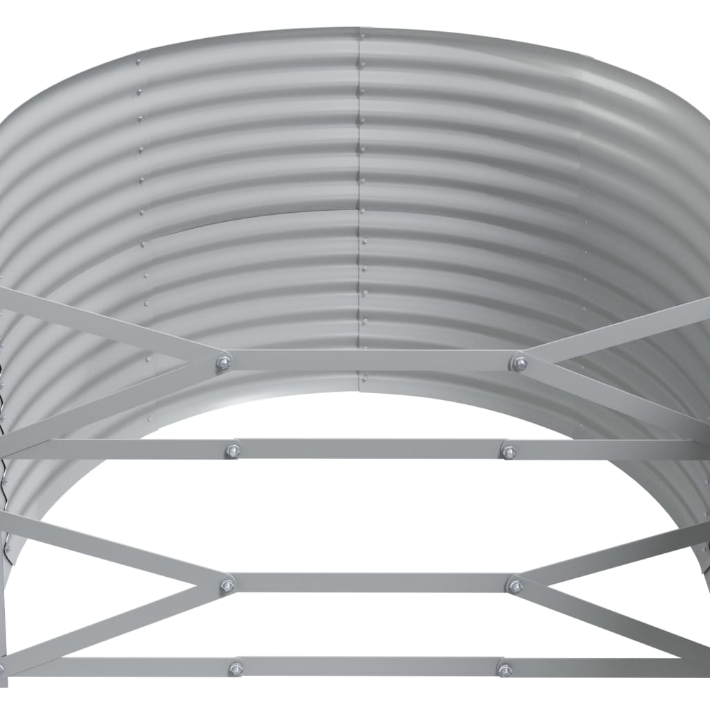 vidaXL Ζαρντινιέρα Πράσινη 249x100x68εκ Ατσάλι με Ηλεκτρ. Βαφή Πούδρας