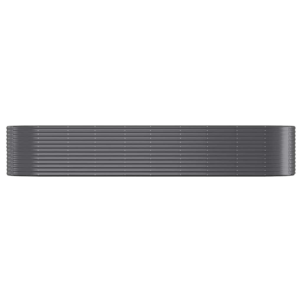 vidaXL Ζαρντινιέρα Ανθρακί 396x100x68εκ Γαλβανισμένος χάλυβας