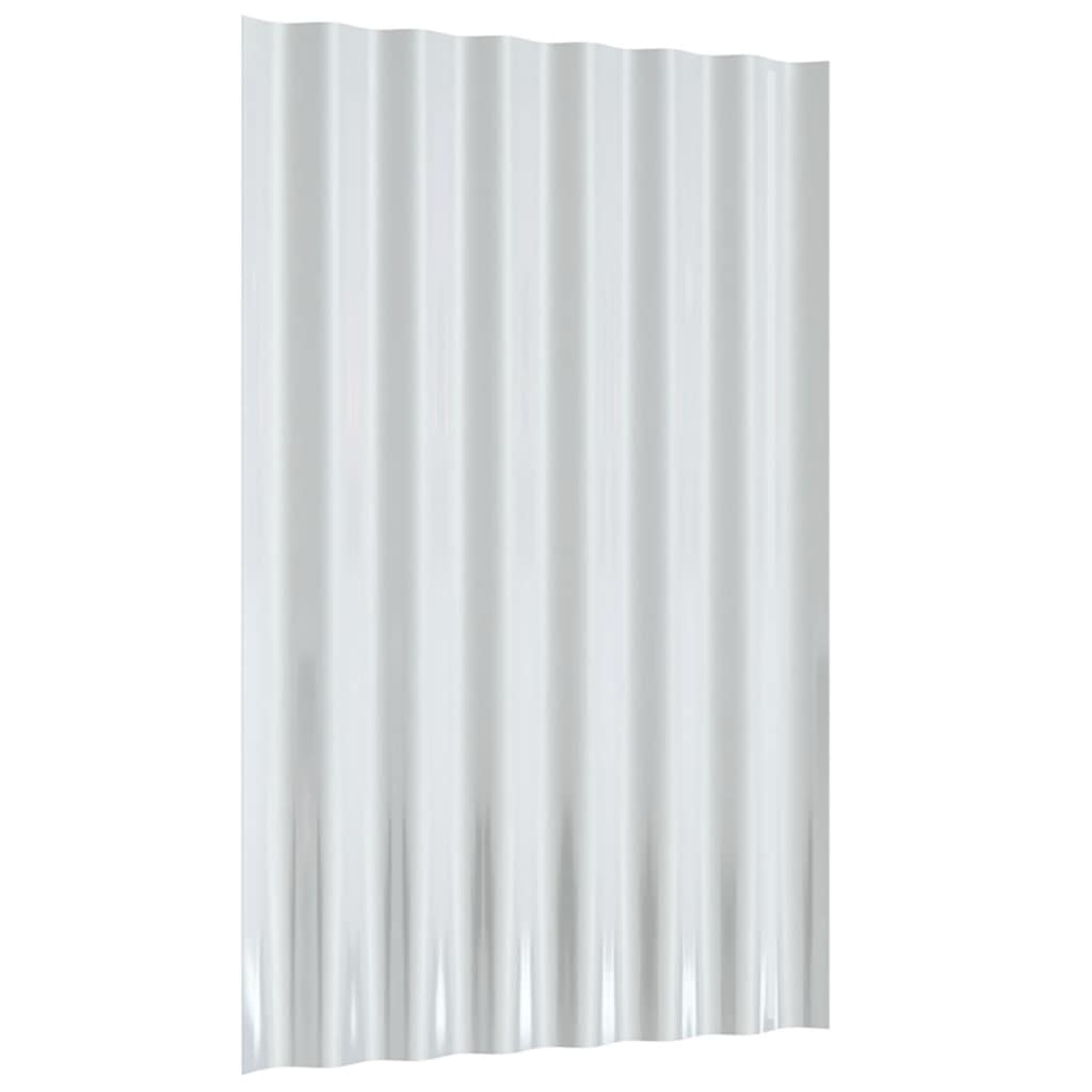 vidaXL Πάνελ Οροφής 36 τεμ. Ανθρακί 60x36 εκ. Γαλβανισμένος χάλυβας