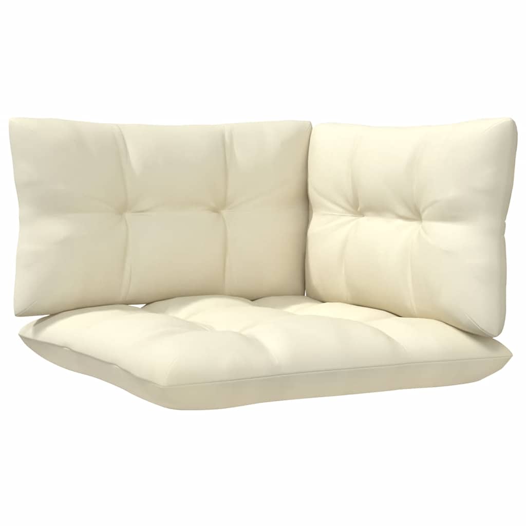 vidaXL Σαλόνι Κήπου Σετ 8 τεμ. από Ξύλο Ακακίας & Κρεμ Μαξιλάρια