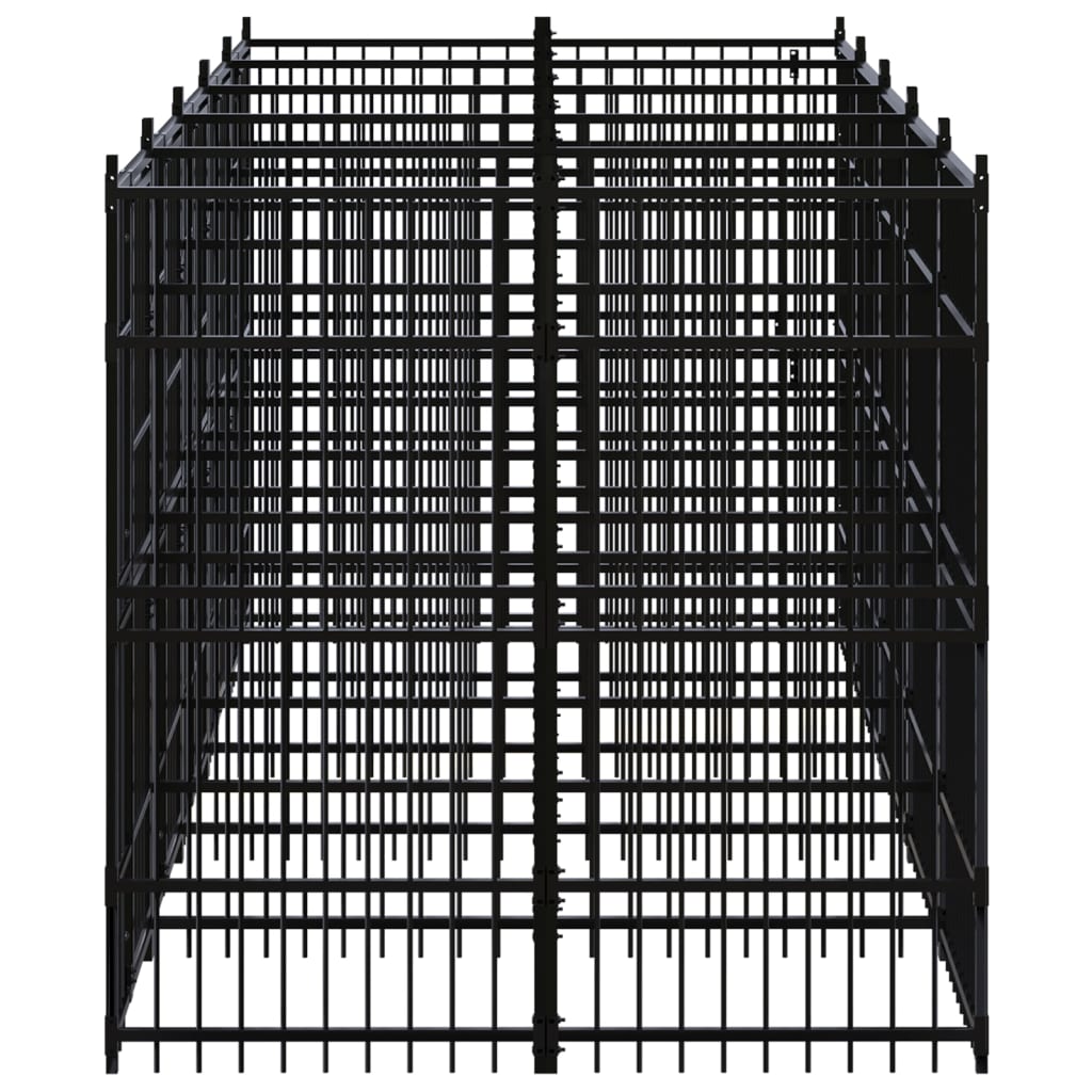 vidaXL Κλουβί Σκύλου Εξωτερικού Χώρου 9,22 μ² από Ατσάλι