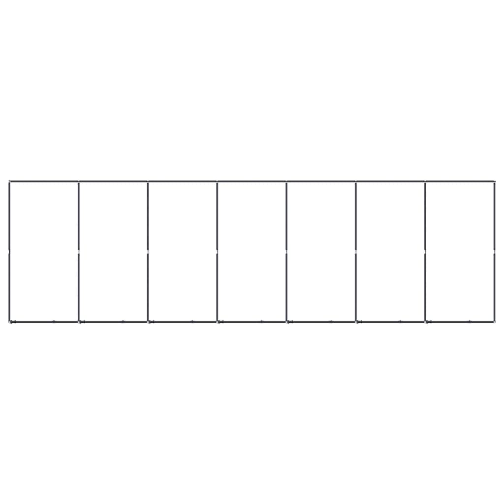 vidaXL Κλουβί Σκύλου Εξωτερικού Χώρου 12,9 μ² από Ατσάλι