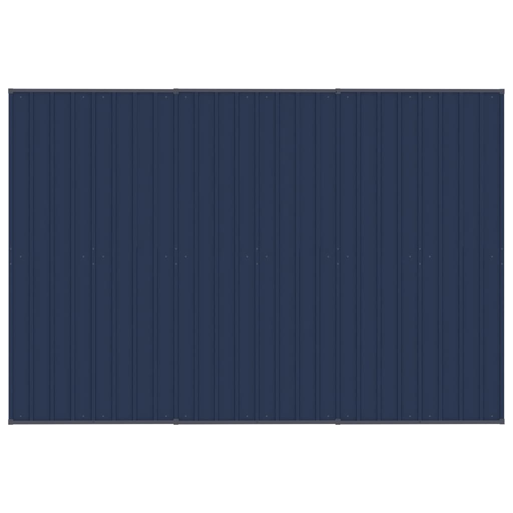 vidaXL Κλουβί Σκύλου Εξωτερικού Χώρου με Οροφή 5,53 μ² από Ατσάλι