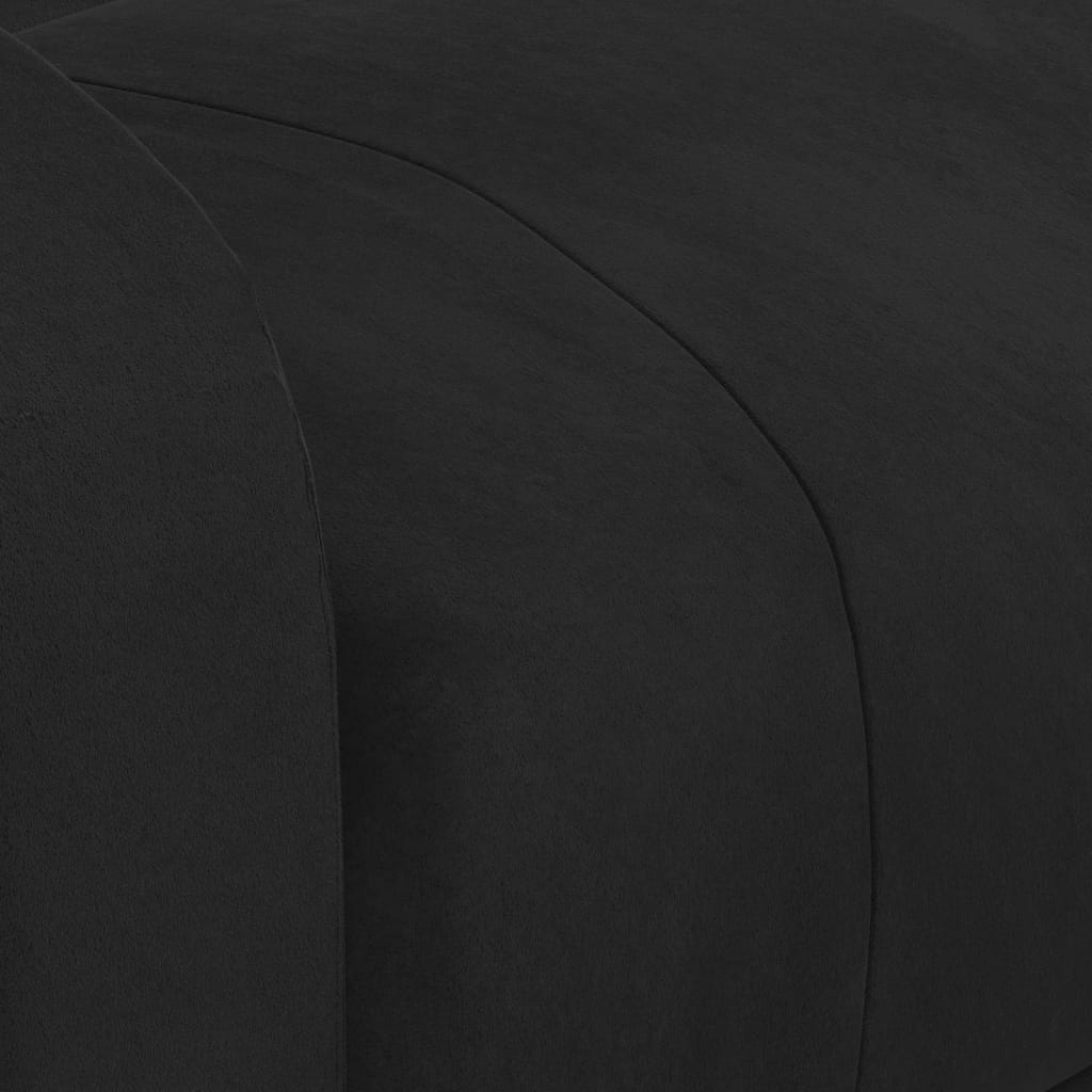 vidaXL Καρέκλα Γραφείου Ανακλινόμενη Μαύρη Βελούδινη