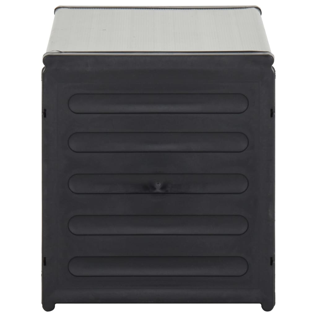 vidaXL Κάδος Απορριμάτων Κήπου Γκρι 85 x 34 x 40 εκ.