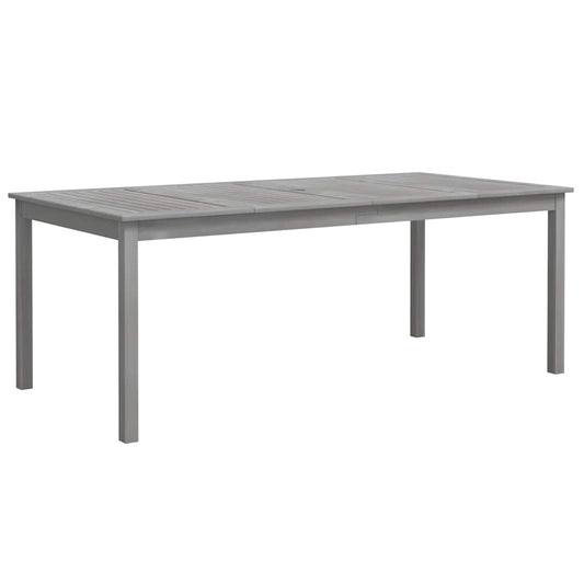 vidaXL Τραπέζι Κήπου Γκρι 200 x 100 x 75 εκ. από Μασίφ Ξύλο Ακακίας