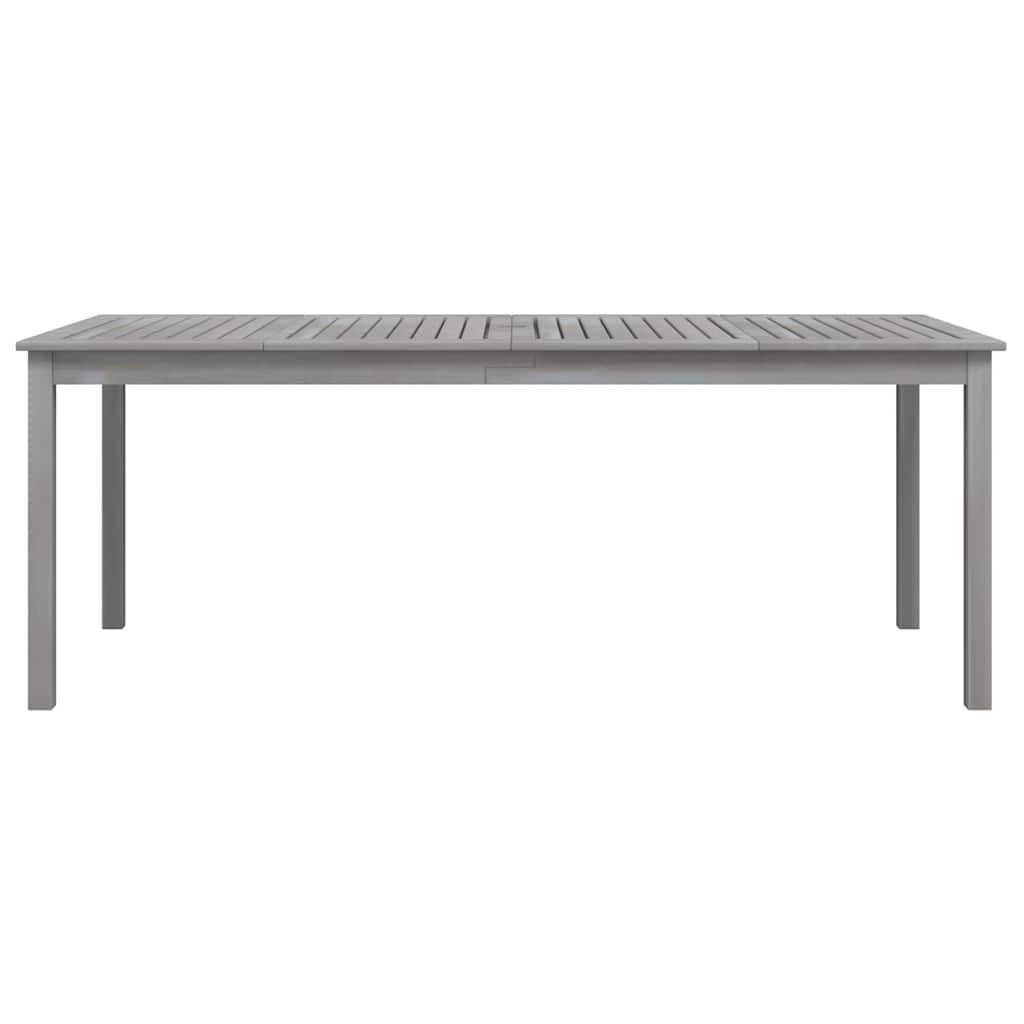 vidaXL Τραπέζι Κήπου Γκρι 200 x 100 x 75 εκ. από Μασίφ Ξύλο Ακακίας